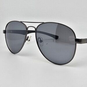 Nautica NS1003 036 Gunmetal Frame Polarized Silver Mirror Len Aviator Sunglasses